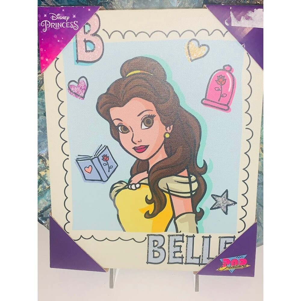 Disney Princess Belle Frame Art Print Canvas New Room Decor